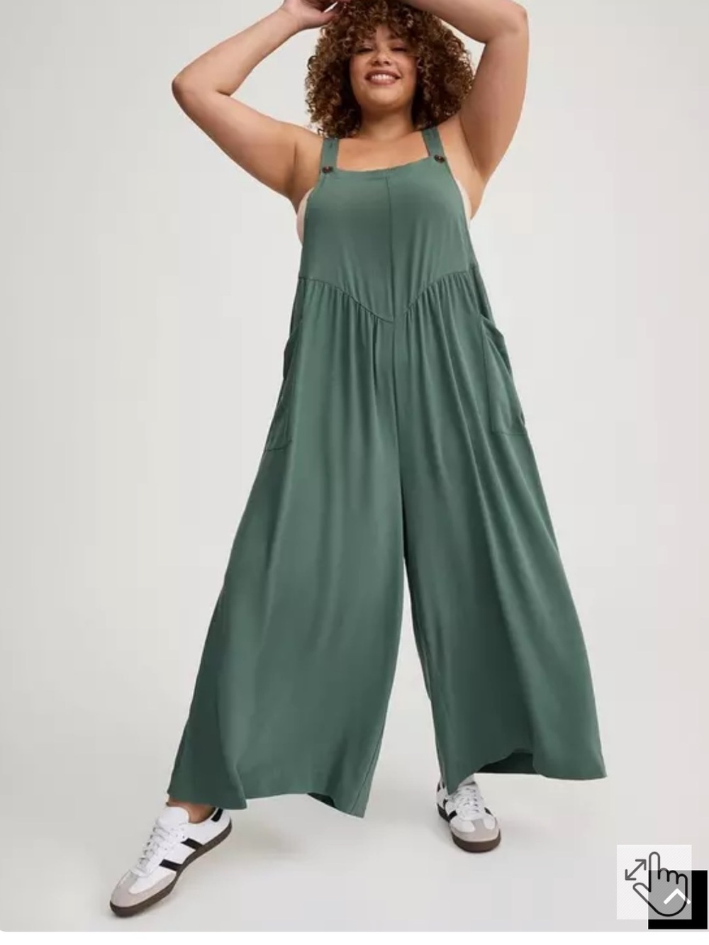 NWT torrid size 2 gauze wide leg overalls